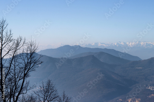 Panoramic view from Monte San Giorgio