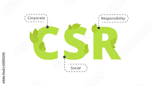 Corporate Social Responsibility symbol logo