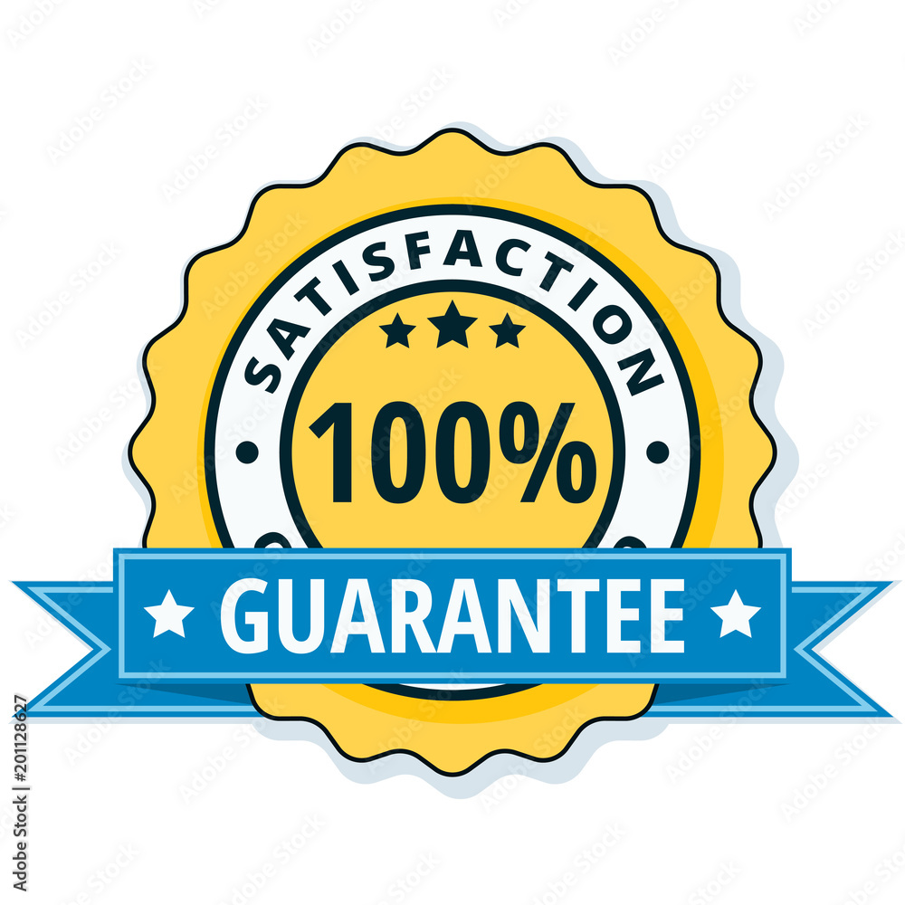 100% Satisfaction Guaranteed illustration 100% Satisfaction Guaranteed illustration