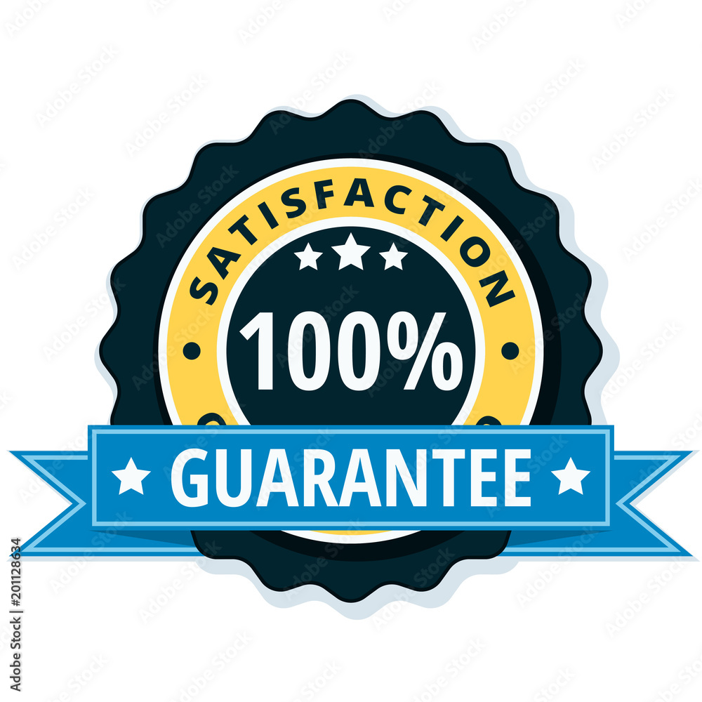 100% Satisfaction Guaranteed illustration 100% Satisfaction Guaranteed illustration