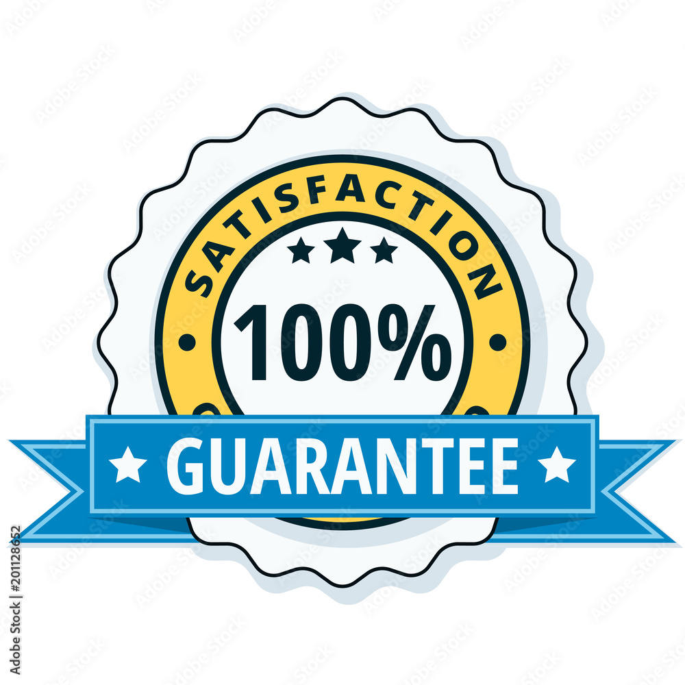 100% Satisfaction Guaranteed illustration 100% Satisfaction Guaranteed illustration