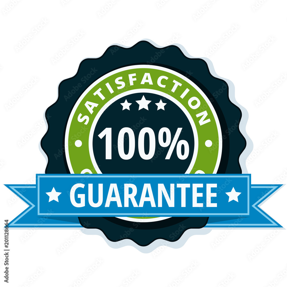 100% Satisfaction Guaranteed illustration 100% Satisfaction Guaranteed illustration