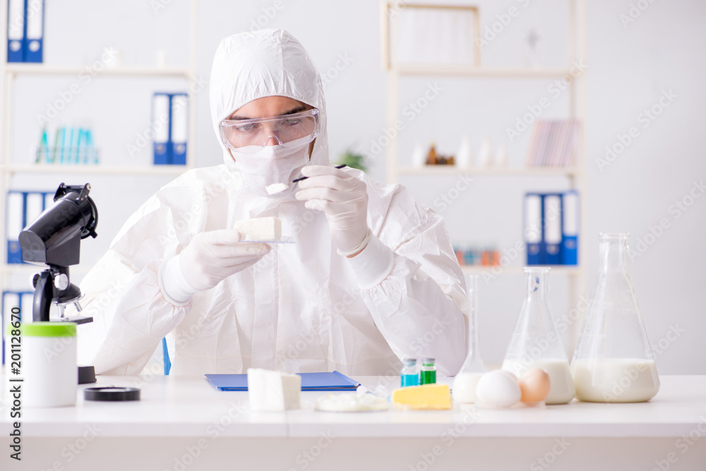 Food scientist testing new stuff in the lab Food scientist testing new stuff in the lab