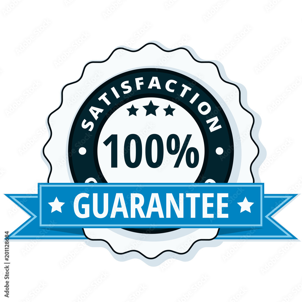 100% Satisfaction Guaranteed illustration 100% Satisfaction Guaranteed illustration