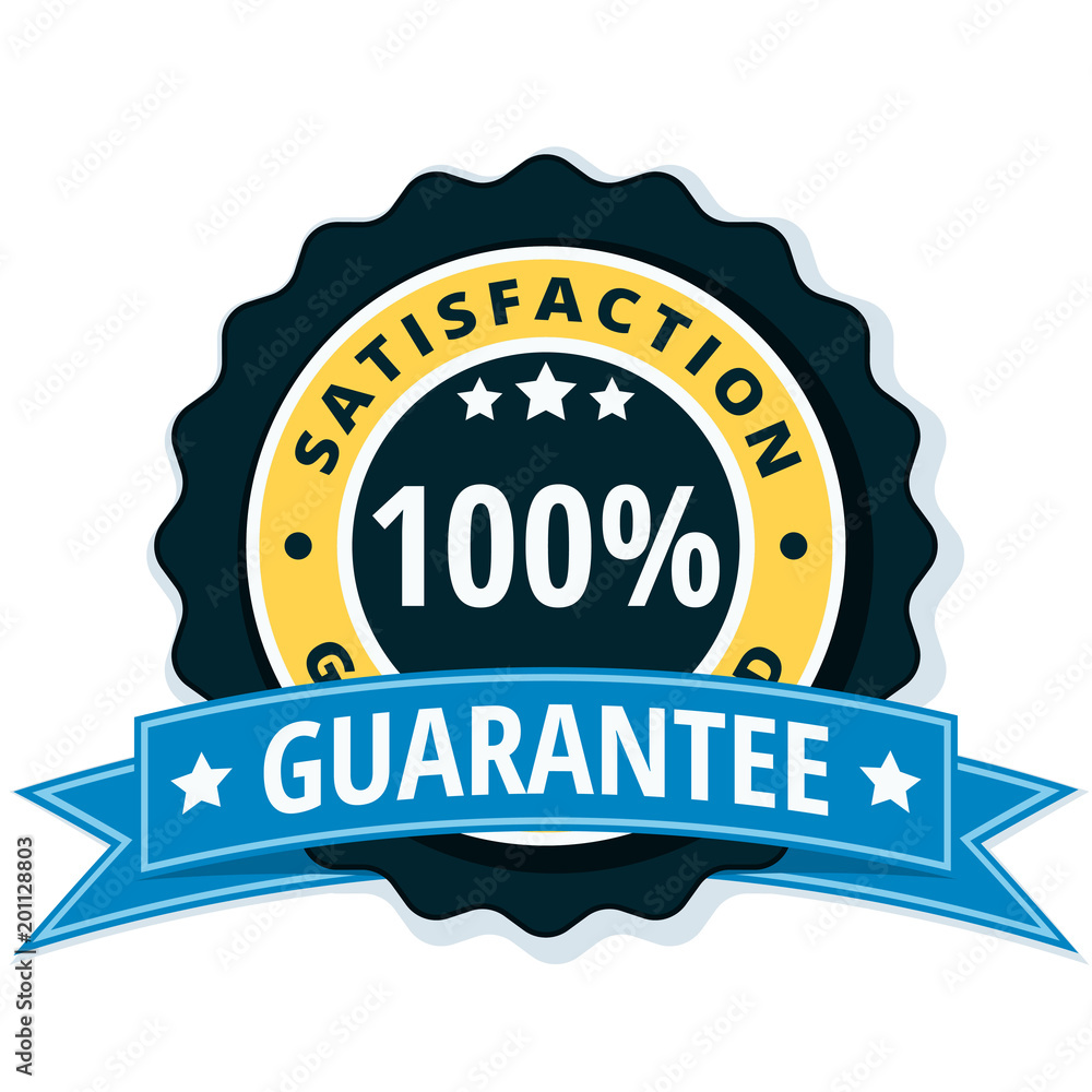 100% Satisfaction Guaranteed illustration 100% Satisfaction Guaranteed illustration