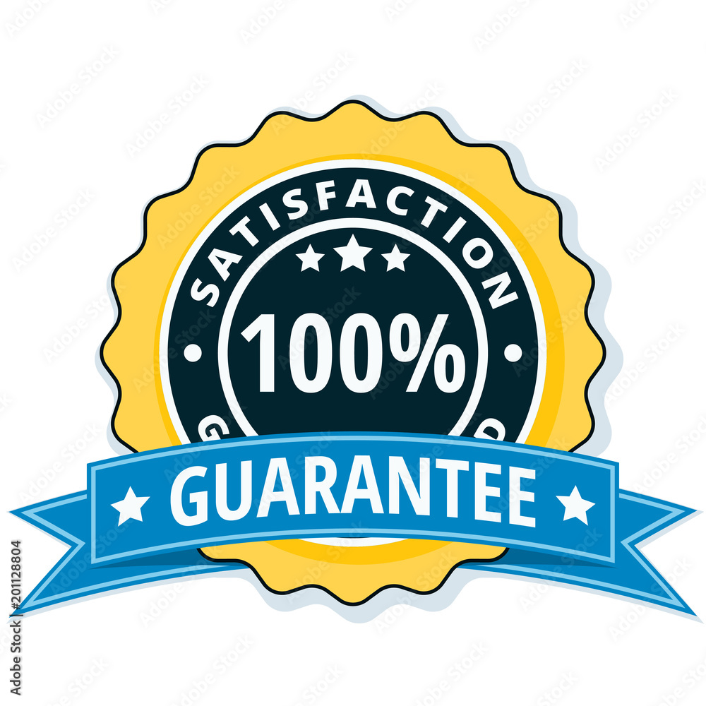 100% Satisfaction Guaranteed illustration 100% Satisfaction Guaranteed illustration