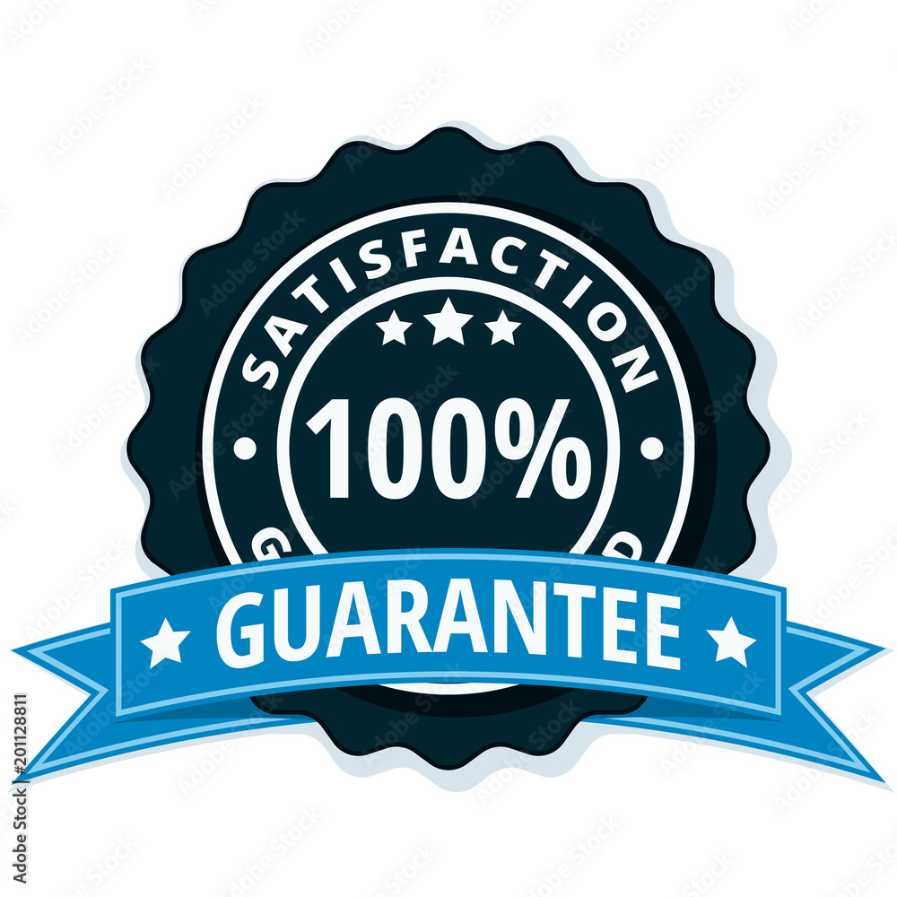 100% Satisfaction Guaranteed illustration 100% Satisfaction Guaranteed illustration