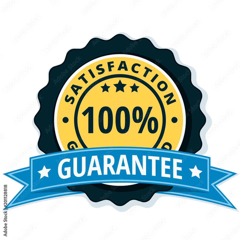 100% Satisfaction Guaranteed illustration 100% Satisfaction Guaranteed illustration