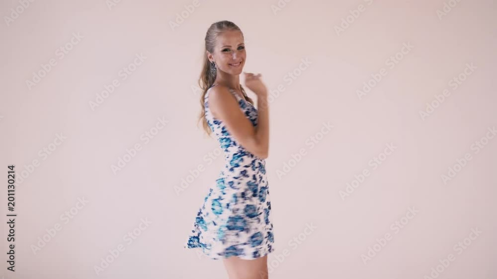 beautiful girl in summer dress posing beautiful girl in summer dress posing