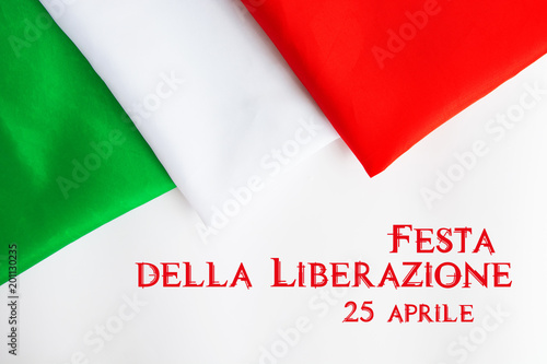 Free Download April 25 Liberation Day Text in italian card, italy flag  - GFXLoad