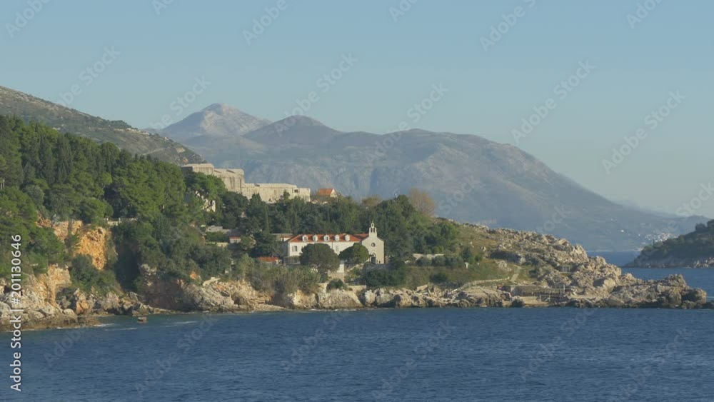 The coastline of Dubrovnik and the Adriatic Sea The coastline of Dubrovnik and the Adriatic Sea