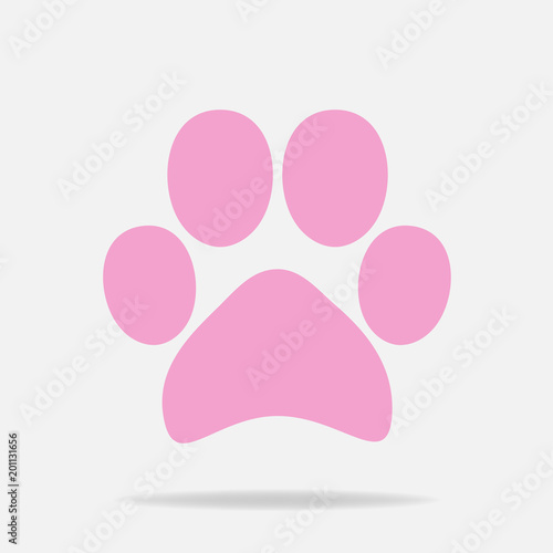Vector icon animal paw imprint. Paw illustration. Animal and Pet Icon © oksanaoo