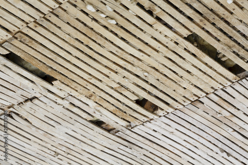 Картината върху платно Old lath and plaster ceiling