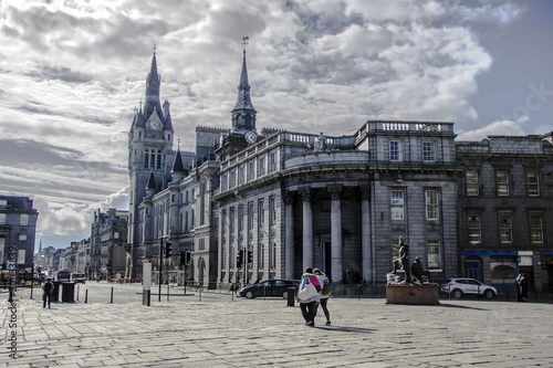 Town House and Union Street, Aberdeen, Scotland, United Kingdom. photo