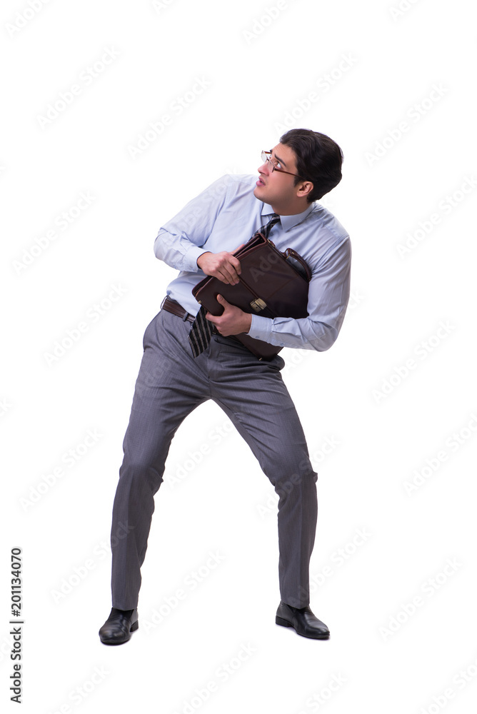 Businessman isolated on the white background Businessman isolated on the white background