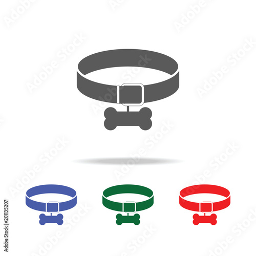 dog collar icon. Elements of dogs multi colored icons. Premium quality graphic design icon. Simple icon for websites, web design; mobile app, info graphics