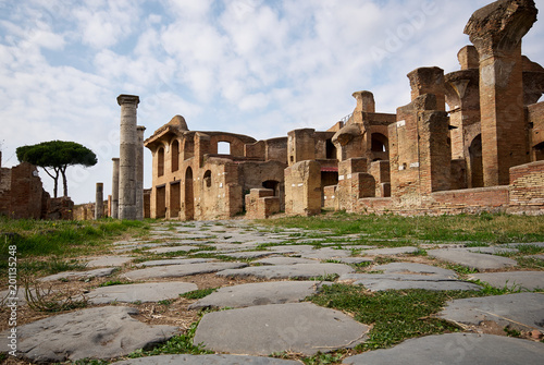 The ruins of Ostia Antica, Italy. photo