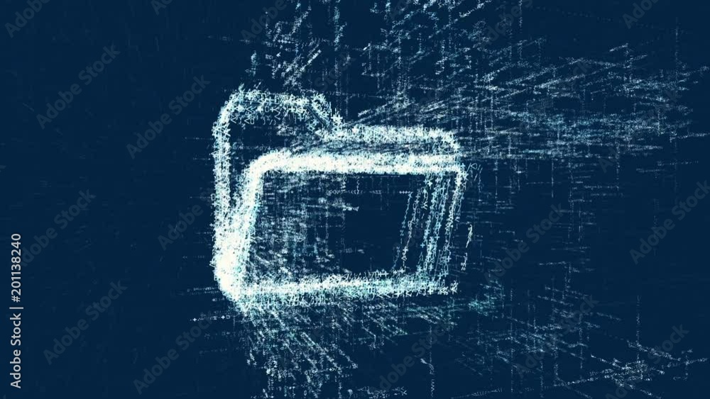 Logo of folder, loop news animation Logo of folder, loop news animation