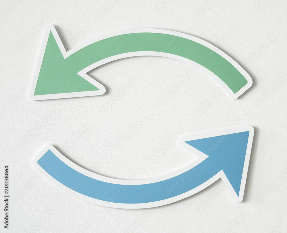 Icon with two arrows refresh Icon with two arrows refresh