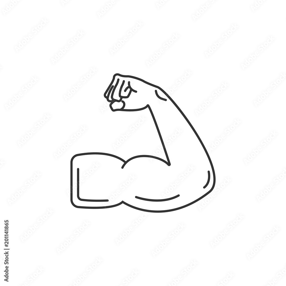 Muscle icon. Simple element illustration. Muscle symbol design template. Can be used for web and mobile Muscle icon. Simple element illustration. Muscle symbol design template. Can be used for web and mobile