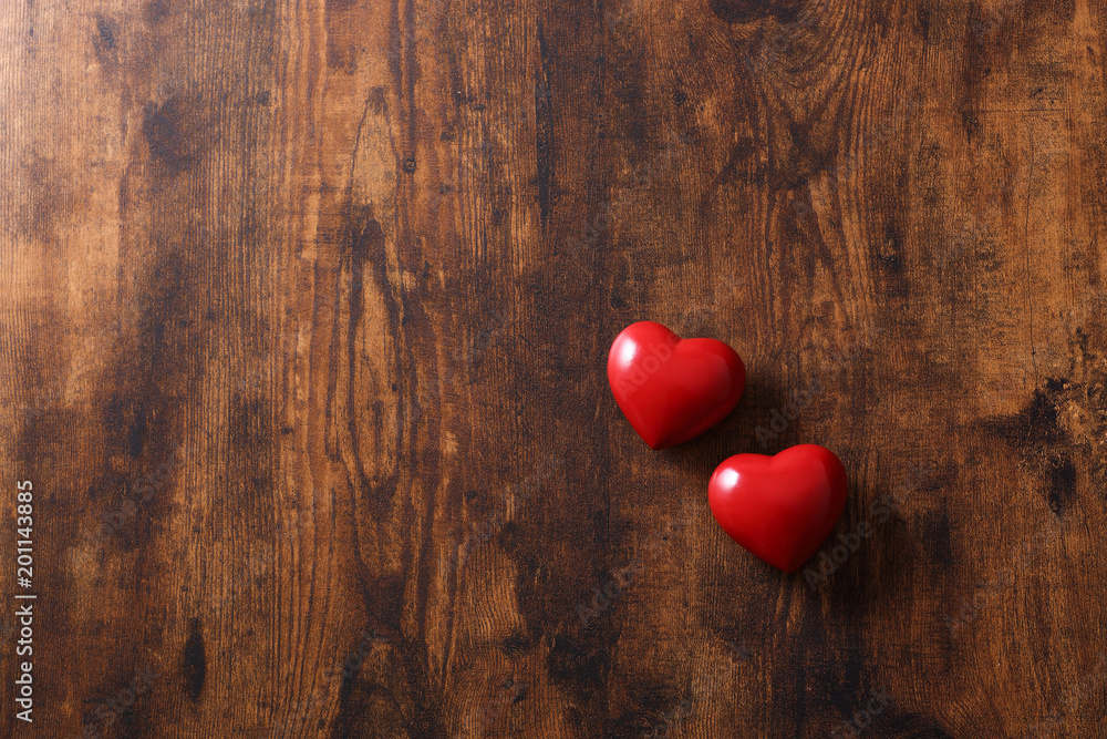 二つのハートの置物 Stock 写真 Adobe Stock