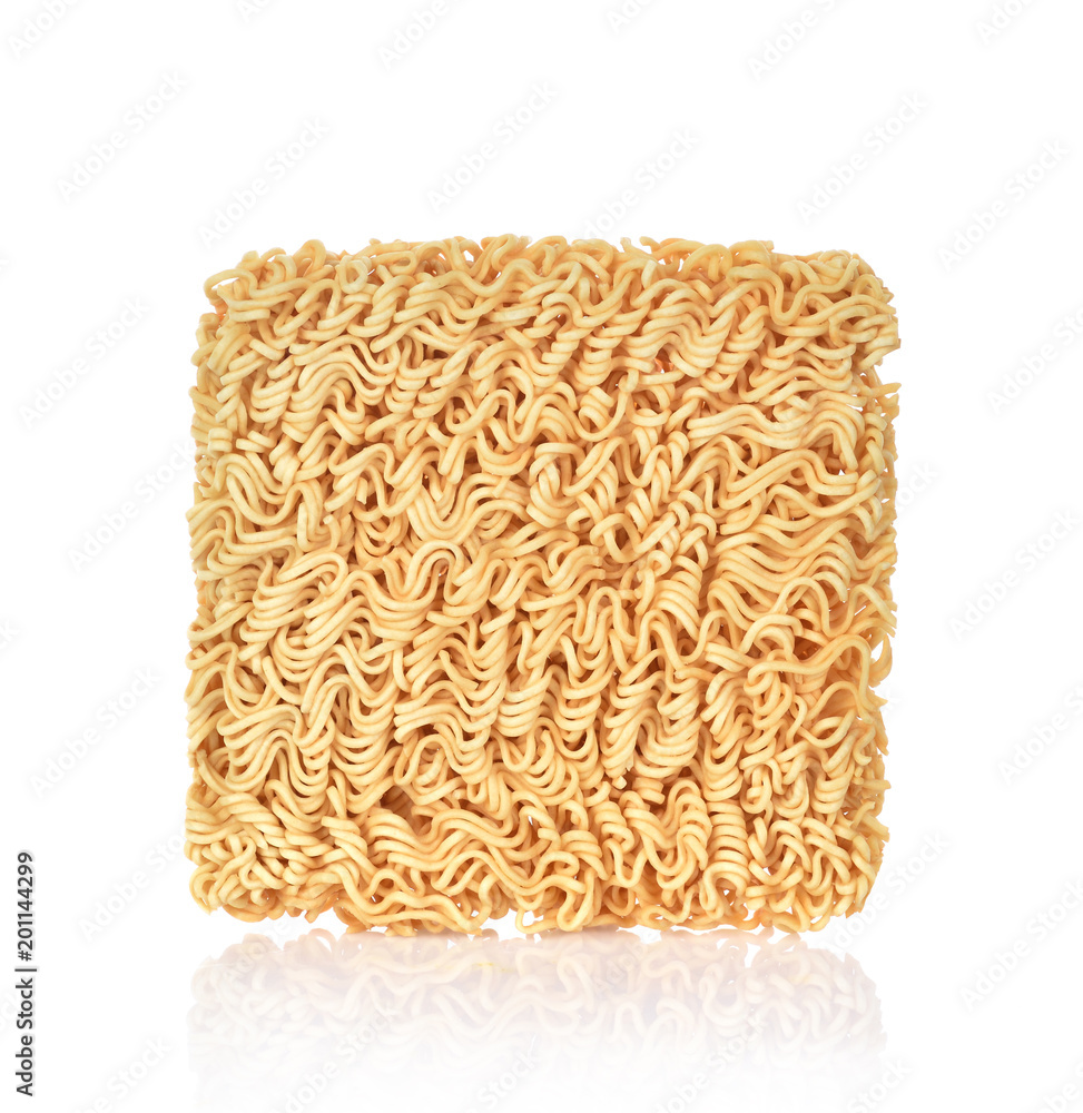 Instant noodles on white background Instant noodles on white background