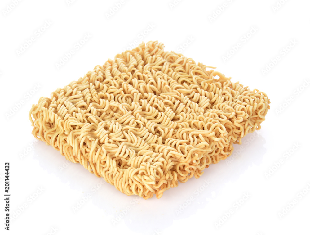 Instant noodles on white background Instant noodles on white background