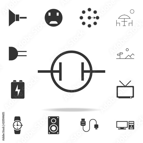 Electronic circuit symbol icon. Detailed set of web icons. Premium quality graphic design. One of the collection icons for websites, web design, mobile app