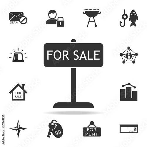 Tablet for sale icon. Detailed set of web icons. Premium quality graphic design. One of the collection icons for websites, web design, mobile app