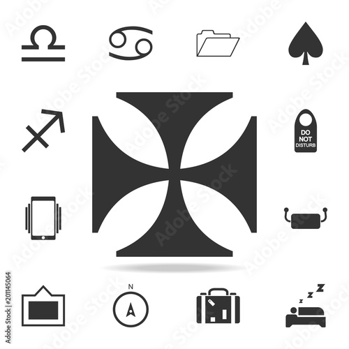 cross of the Knights Templar icon. Detailed set of web icons. Premium quality graphic design. One of the collection icons for websites, web design, mobile app