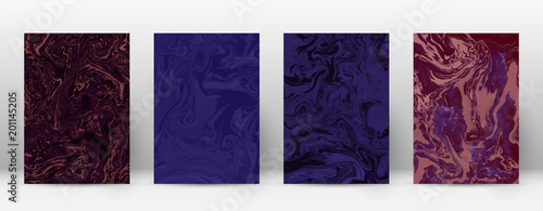 Abstract cover. Modern design template. Admirable suminagashi marble. Minimalistic hipster flyer design. Beauteous trendy abstract cover. Vector illustration.