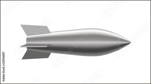 realistic stylized air bomb