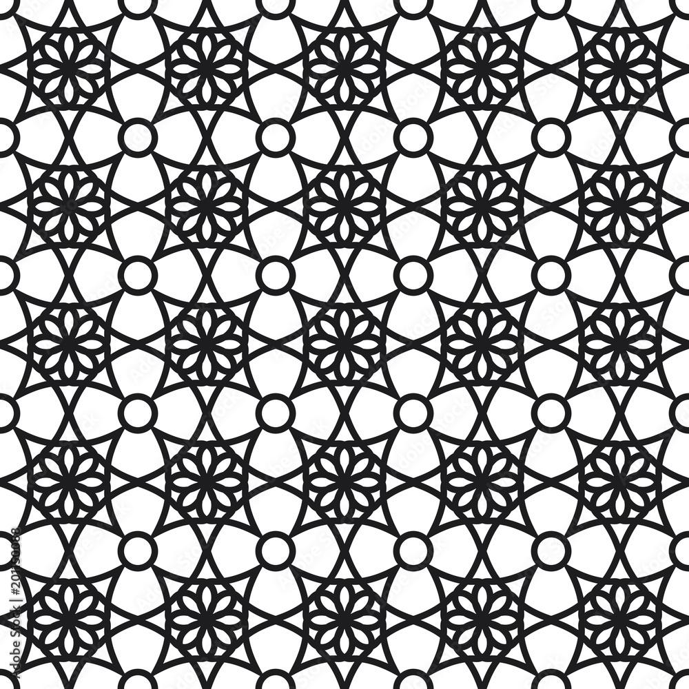 Background with seamless pattern in islamic style Background with seamless pattern in islamic style