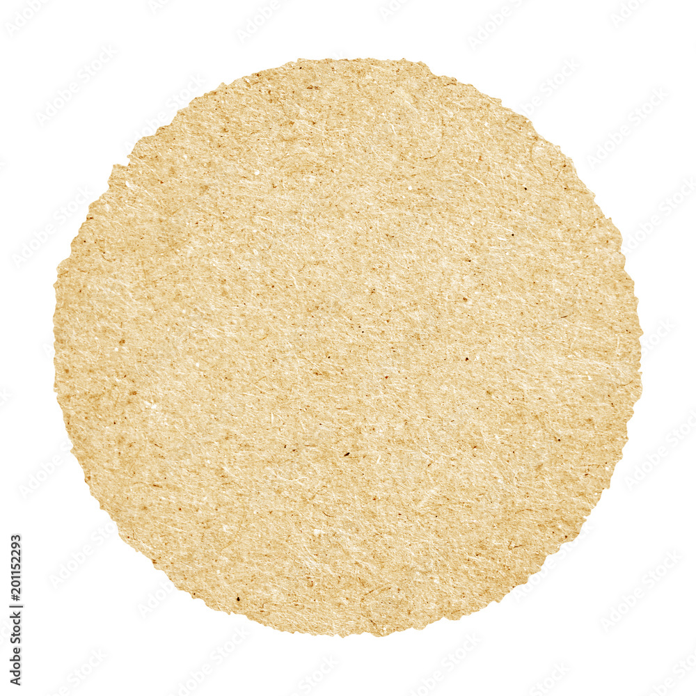 Round scraps of paper isolated on a white background. Round scraps of paper isolated on a white background.