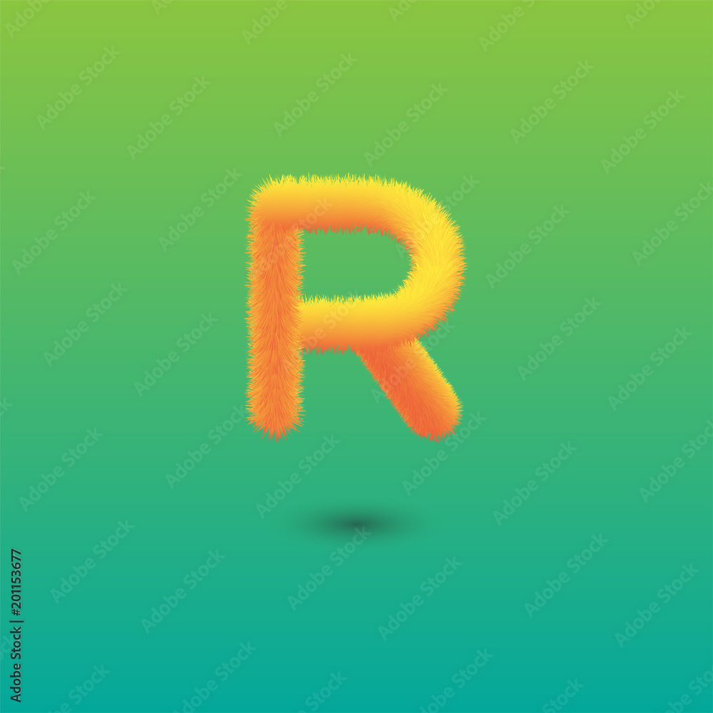 Vector abstract letter R logo template Vector abstract letter R logo template