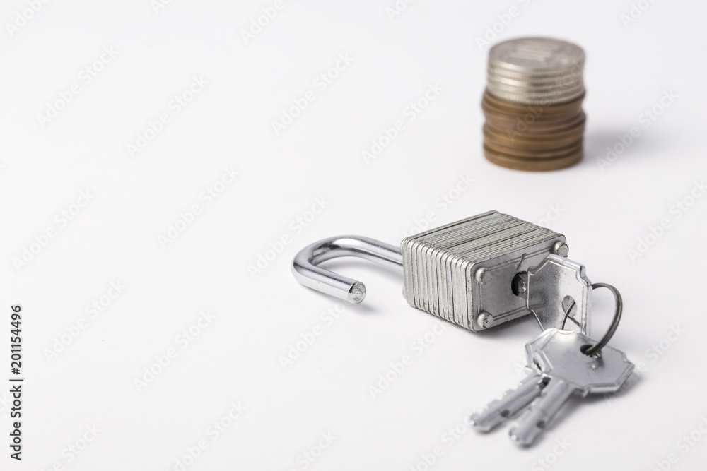 unlocked padlock isolated on a white background unlocked padlock isolated on a white background