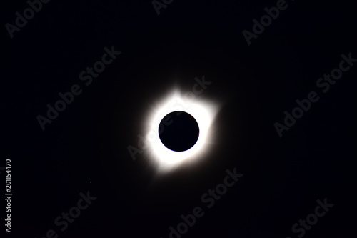 Solar Eclipse, Moon, Sun, Corona, Black Background