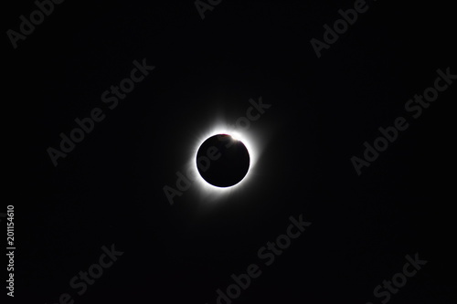 Solar Eclipse, Moon, Sun, Corona, Black Background