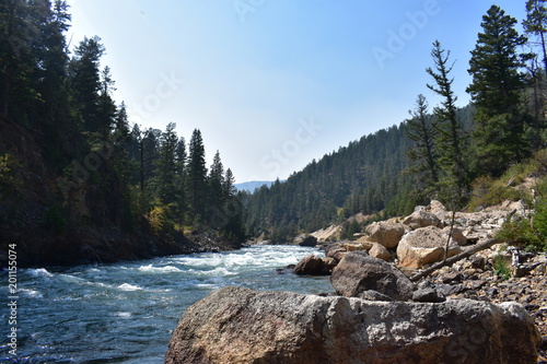 Yellowstone River, Canyon Landscape, Running Water, Background