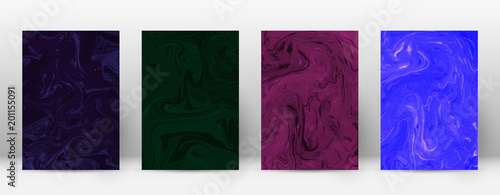 Abstract cover. Modern design template. Admirable suminagashi marble. Minimalistic hipster flyer design. Impressive trendy abstract cover. Vector illustration.