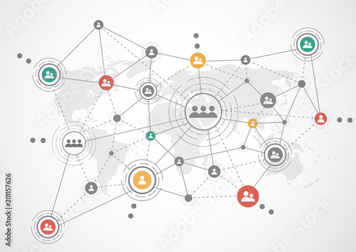 Connection technologies for business. Mixed media