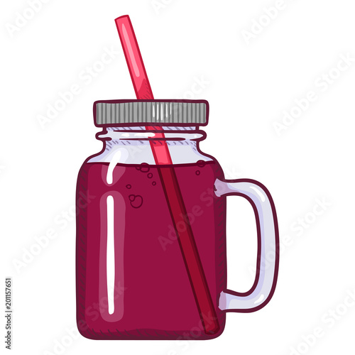 Vector Cartoon Soda Jar