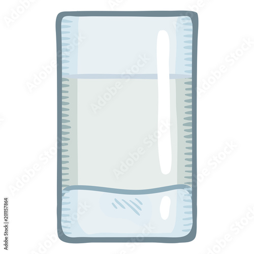 Vector Cartoon Shot of Vodka