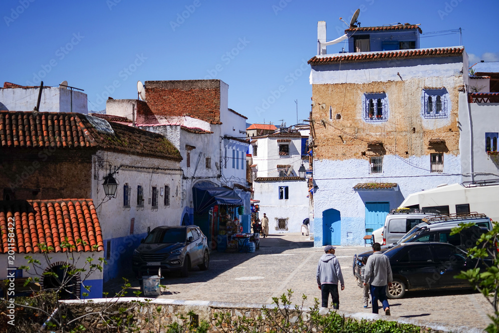 Chefchaouen, Morocco. March 25, 2017. Walking Around Chefchaouen, Blue City of northwest Morocco