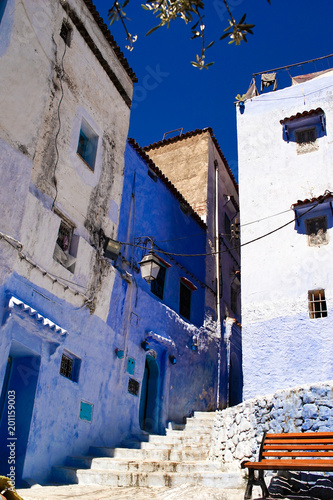 Walking Around Old Medina, Chefchaouen, Blue City of northwest Morocco © Roserunn