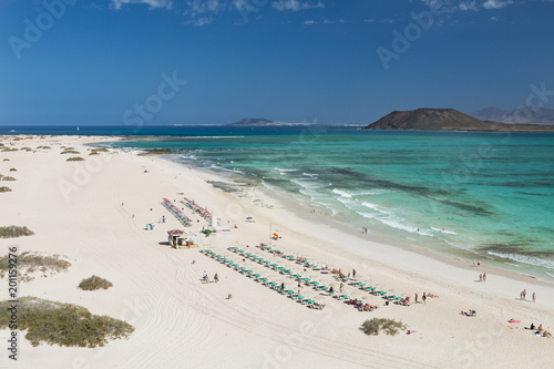 Corralejo Beach in Fuerteventura  Spain