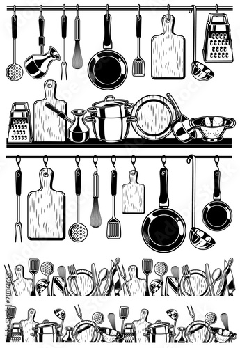 Seamless cooking background