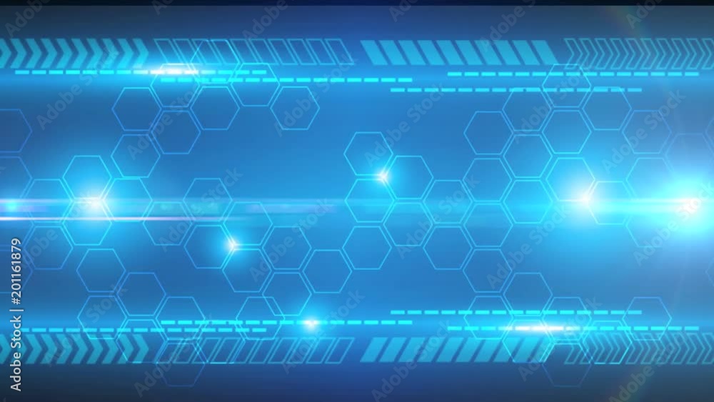 abstract technology blue light flare background design.