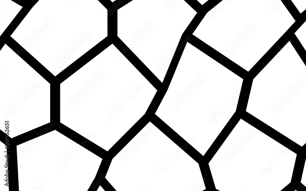 Fototapeta premium 3789698 Black and White Irregular Mosaic Template