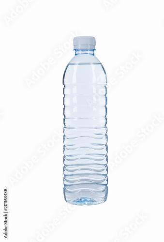 Water bottle isolated on white background.